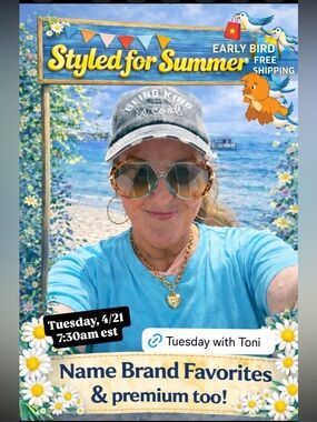 Tuesday Morning with TONI!! Thanks for supporting my show. 💚🧡